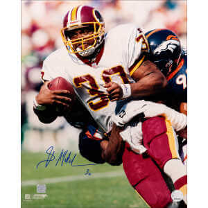 Brian Mitchell Signed Washington Football Team White Jersey Action 16x20 Photo
