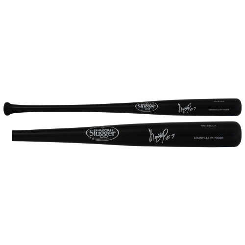 Kevin Mitchell Signed louisville Slugger Pro Stock Black Baseball Bat - Image 2