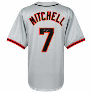 Kevin Mitchell Signed Grey Throwback Custom Baseball Jersey