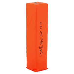 Ron Mix Signed BSN Orange Endzone Football Pylon w/HOF 1979