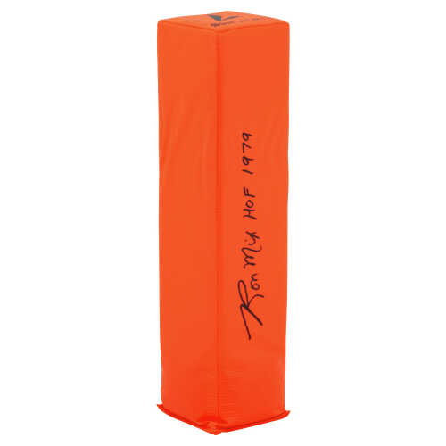 Ron Mix Signed BSN Orange Endzone Football Pylon w/HOF 1979