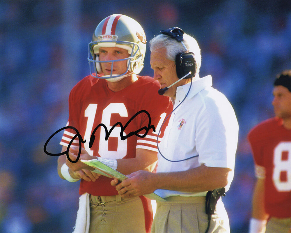 Joe Montana Signed San Francisco 49ers Unframed 16×20 NFL Photo – Red –  SPORTSCRACK