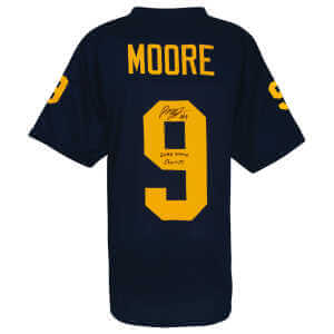 Rod Moore Signed Navy Custom College Football Jersey w/2023 National Champs