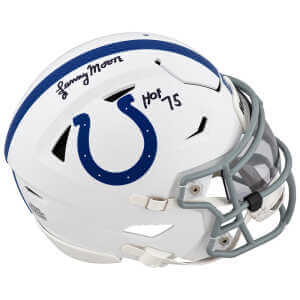 Lenny Moore Signed Colts Riddell Mid-Size (MIDI) SpeedFlex Helmet w/HOF'75