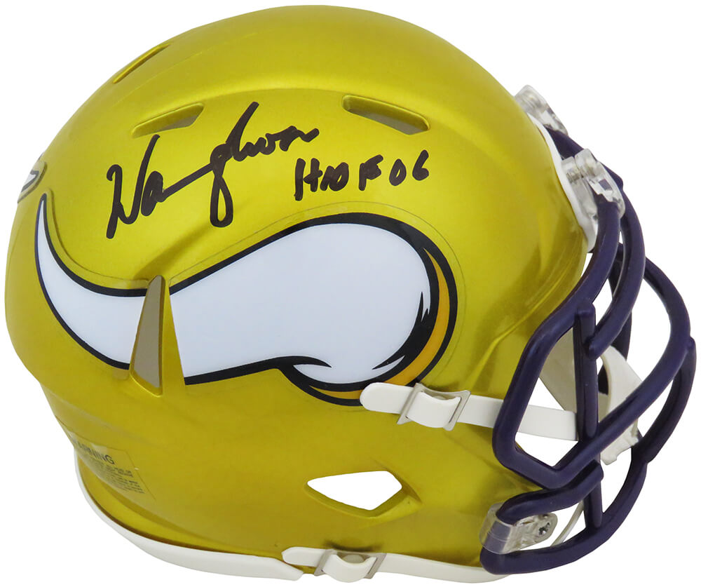 warren moon signed mini helmet