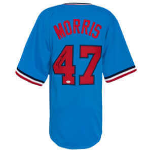 Jack Morris Signed Grey Custom Baseball Jersey - (JSA)