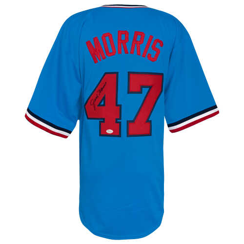 Jack Morris Signed Grey Custom Baseball Jersey - (JSA)