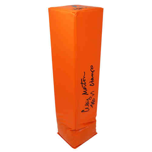 Craig Morton Signed Orange Endzone Football Pylon w/SB VI Champs