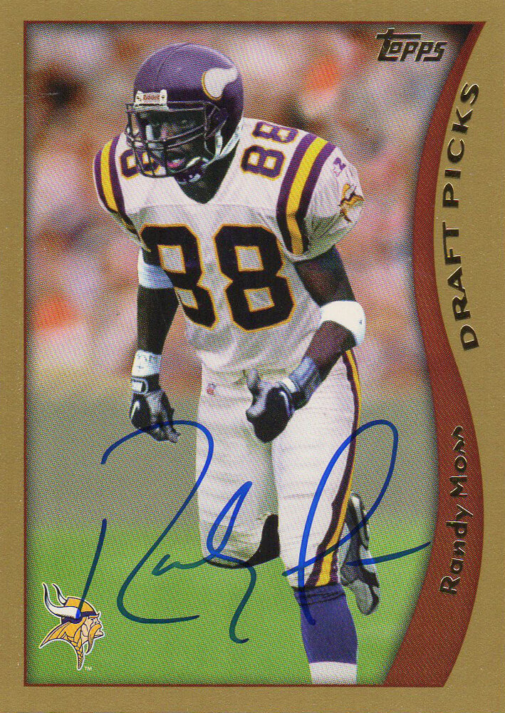 Randy Moss Minnesota Vikings Autographed 1998 Topps #352