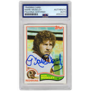 Mark Moseley Signed 1982 Topps Football Trading Card #516 - (PSA Encapsulated)