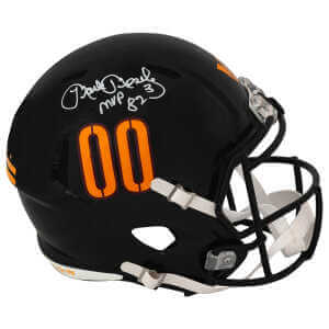 Mark Moseley Signed Washington Commanders 2022 Alt Black Riddell Full Size Speed Replica Helmet w/MVP'82