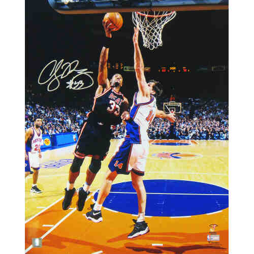 Alonzo Mourning Signed Miami Heat Action 16x20 Photo