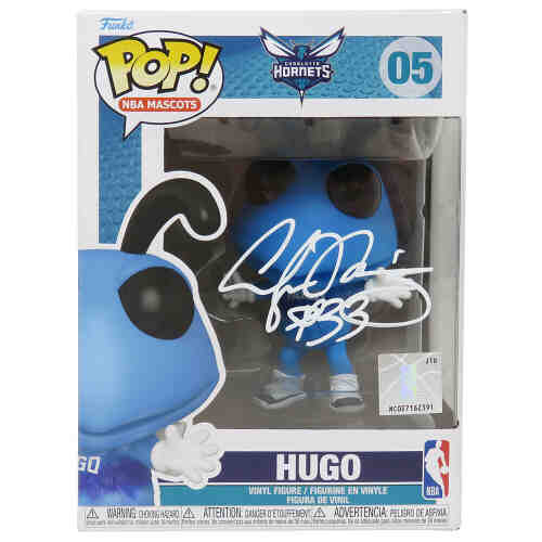 Alonzo Mourning Signed Charlotte Hornets Hugo NBA Mascot Funko Pop Doll #05