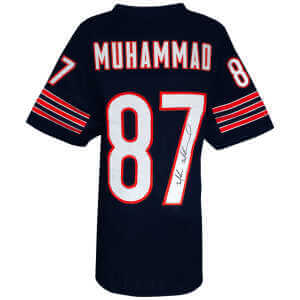 Muhsin Muhammad Signed Navy Custom Football Jersey