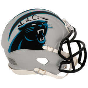 Muhsin Muhammad Signed Carolina Panthers Riddell Speed Mini Helmet