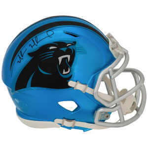 Muhsin Muhammad Signed Carolina Panthers FLASH Riddell Speed Mini Helmet