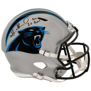 Muhsin Muhammad Signed Carolina Panthers Riddell Full Size Speed Replica Helmet w/2x Pro Bowl