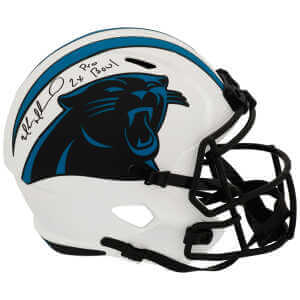 Muhsin Muhammad Signed Carolina Panthers LUNAR Riddell Full Size Speed Replica Helmet w/2x Pro Bowl