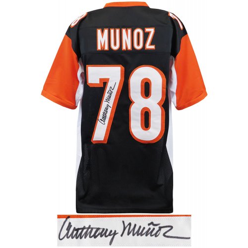 Anthony Munoz Signed Black Custom Jersey - Image 2