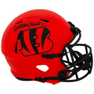 Anthony Munoz Signed Cincinnati Bengals RAVE Riddell Full Size Speed Replica Helmet
