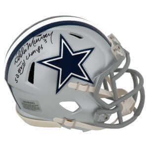 Eddie Murray Signed Dallas Cowboys Riddell Speed Mini Helmet w/SB XXVIII Champs