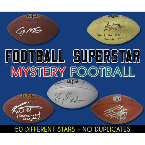 Schwartz Sports Football Superstar Signed Mystery Full Size Football - Series 23 (Limited to 50)
