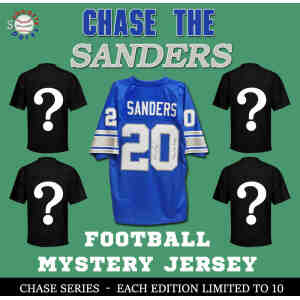 Chase Series 1 Signed Football Jersey Mystery- CHASE THE BARRY SANDERS Edition