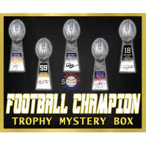 Schwartz Sports – Football Champions Signed Mystery Football Trophy – Series 6 (Limited to 25)
