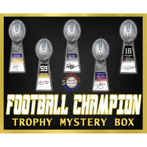 Schwartz Sports - Football Champions Signed Mystery Football Trophy - Series 6 (Limited to 25)