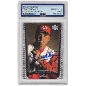 Denny Neagle Signed (Braves / Reds) Baseball Trading Card (Various) - (PSA Encapsulated)