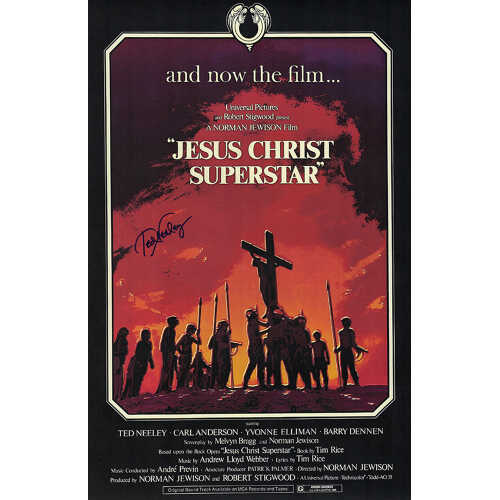 Ted Neeley Signed Jesus Christ Superstar 11x17 Movie Poster