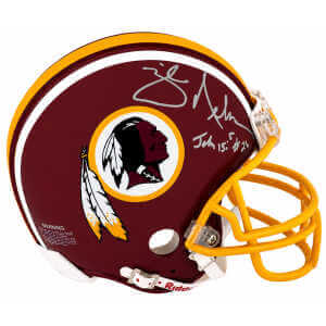 Mike Nelms Signed Washington Throwback Riddell (VSR4) Mini Helmet