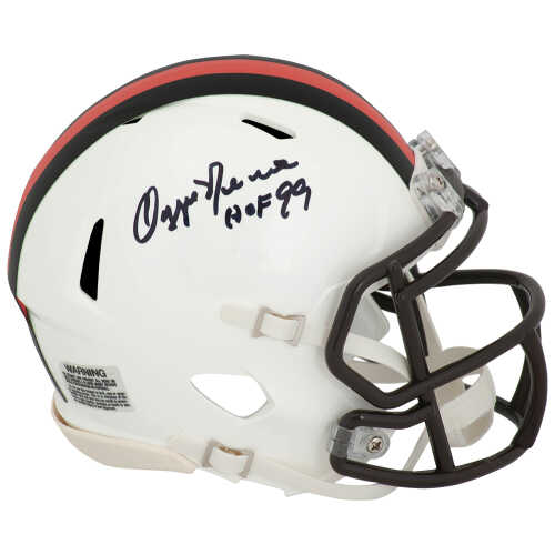 Ozzie Newsome Signed Cleveland Browns 2023 Alternate White Riddell Speed Mini Helmet w/HOF'99