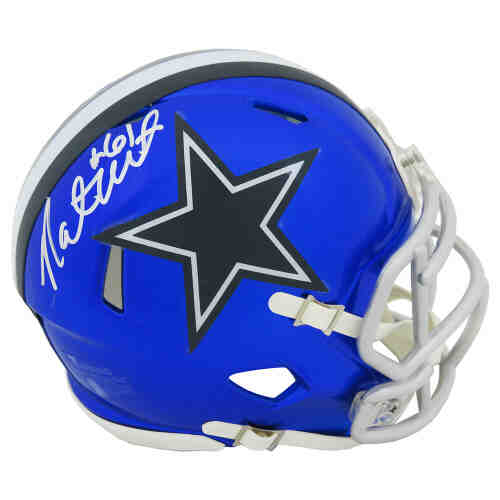 Nate Newton Signed Dallas Cowboys FLASH Riddell Speed Mini Helmet