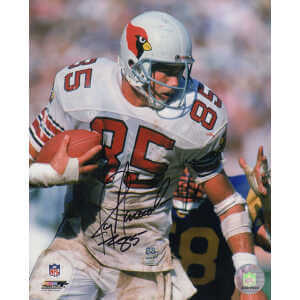Jay Novacek Signed Arizona Cardinals White Jersey Action 8x10 Photo