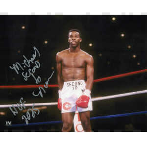Michael 'Second To' Nunn Signed Boxing In Ring 8x10 Photo w/HOF 2025