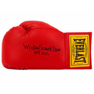 Michael 'Second To' Nunn Signed Everlast Red Full Size Boxing Glove w/HOF 2025