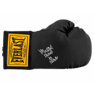 Michael Nunn Signed Everlast Black Full Size Boxing Glove w/Second To Nunn