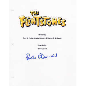 Rosie O’Donnell Signed The Flintstones Movie Script Cover Page