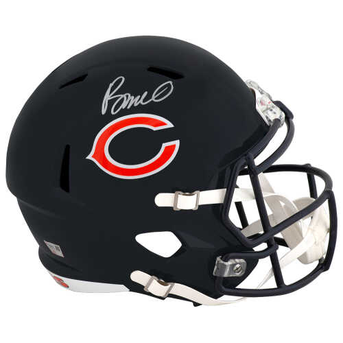 Rome Odunze Signed Chicago Bears Riddell Full Size Speed Replica Helmet - (Fanatics)