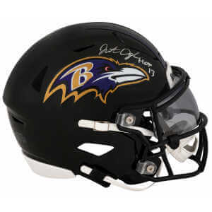 Jonathan Ogden Signed Baltimore Ravens Riddell Mid-Size (MIDI) SpeedFlex Helmet w/HOF'13