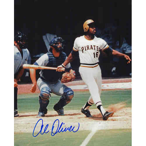 Al Oliver Signed Pittsburgh Pirates Hitting 8×10 Photo – Schwartz ...