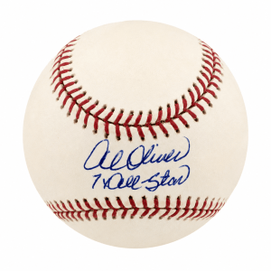 Al Oliver Signed Rawlings (Selig) MLB Baseball w/7x AS