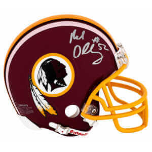 Neal Olkewicz Signed Washington Throwback Riddell (VSR4) Mini Helmet