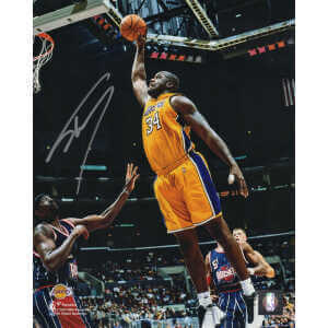Shaquille O'Neal Signed Lakers Action 8x10 Photo