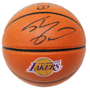 Shaquille O’Neal Signed Spalding Los Angeles Lakers Logo Game Series Replica NBA Basketball