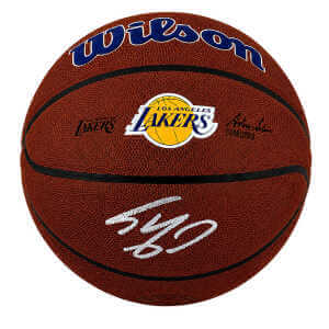 Shaquille O'Neal Signed Los Angeles Lakers Logo Wilson Alliance NBA Basketball