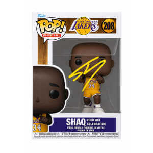 Shaquille O'Neal Signed Los Angeles Lakers Shaq Player NBA Funko Pop Doll #208