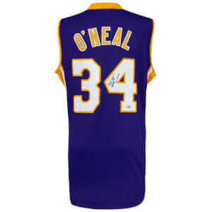 Shaquille O'Neal Signed Purple Custom Basketball Jersey - (JSA)