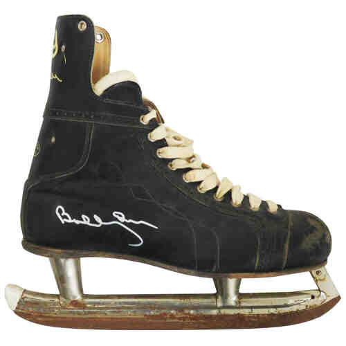 Bobby Orr Signed Rally Bobby Orr Black Ice Skate - (JSA)